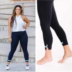 Zyia Active High Rise Strap Deluxe 7/8 Leggings size 14/16